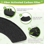 8 Pack Thickened 0.45” Carbon Filters Compatible with Litter Robot 4, Cat Litter Box Filters Replacement to Control Damp from Pets and Absorb Odors for a Fresh Home Life