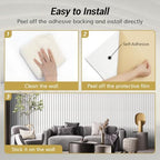 TONOR Large Acoustic Panels Self Adhesive-8 Pack 47.2" X 23.6" X 0.35" - Field & Pure