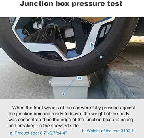 Waterproof Electrical Enclosure Box ip67 Outdoor Junction Box Plastic ABS and Project Box (Clear Cover,8.7"×6.7"x4.4"T)