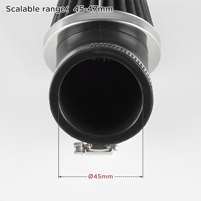Evermotor 45mm 46mm 47mm Air Filter Carburetor Cleaner Fit in Motorcycle Honda - Image 2