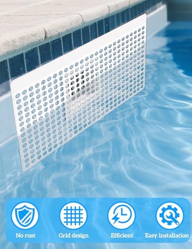 Pool Skimmer Guard Kit – Leaf Skimmer Catcher Shield with Elastic Rope & Telescopic Rod – Fits All Inground & Above Ground Pools – Rust-Proof Net Cover to Prevent Debris & Blockage – Easy Assembly - Field & Pure
