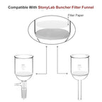 StonyLab Quantitative Filter Paper Circles, 46mm Diameter Cellulose Filter Paper - Image 2