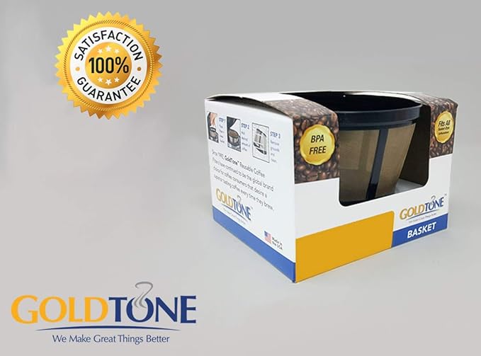 GoldTone Reusable 8-12 Cup Basket Filter fits Black & Decker Coffee Machines - Image 2