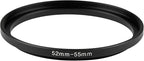 52-55mm Metal Step-Up/Down Ring Adapter Compatible - Image 3