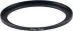 67mm Lens to 77mm Camera Lens Adapter 67mm to 77mm Step Up Ring Adapter Ring - Image 2