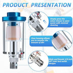 Mudder 2 Pcs Air Compressor Filter, 1/4 Inch Npt Air Oil Water