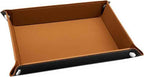 PU Leather Jewelry Valet Tray for Women and Men, Premium Catchall Tray for Keys