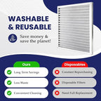 Merv 8 | Washable & Reusable AC/Furnace Filter | Lifetime HVAC & Furnace Air Filter | Washable | Superior particle-holding Ability | Premium Quality Aluminum | 14x25x1 - Field & Pure
