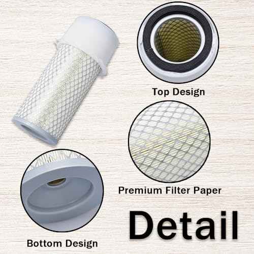 86512888 E9NN9601EA AF2840 Air Filter Compatible with Ford New Holland Compact Tractor 1320 1520 1620 1710 1715 Mower CM222 CM224 CM272 CM274 Replace SA16490, 46421, AF2840, 84541251