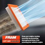 FRAM Extra Guard CA10578 Replacement Engine Air Filter for Select 2007-2012 Acura RDX (2.3L), Provides Up to 12 Months or 12,000 Miles Filter Protection