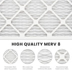 14x18x1 Air Filter MERV 8 (2-Pack), HVAC/Furnace AC Filter Replacement, Dust Defense–Comparable with MPR 600 & FPR 5 (Actual 13.75x17.75x0.75) - Field & Pure