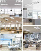 Black Western Cowboy Fluorescent Light Covers for Ceiling Lights 4x2 feet,4 Pack Magnetic Light Filters for Classroom,Vintage Horse Cactus Ethnic Art Fluorescent Lights Shade Panel for Office School