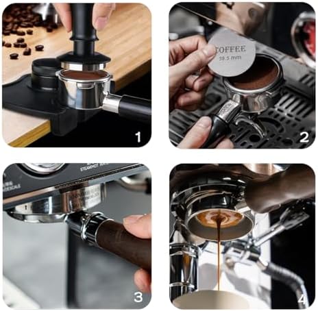 Puck Screen 58.5mm Reusable Puck Screen for Espresso Portafilter, 1.7mm Thickness 150μm 316 Stainless Steel Screen Filter Basket Compatible with Espresso Machine - Field & Pure
