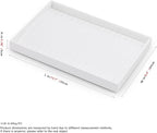 Oirlv Premium White Leather Stackable Jewelry Tray 18 Gird Necklace Bracelet - Image 9