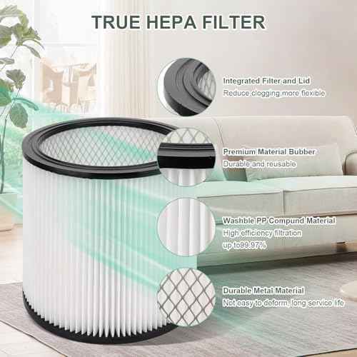 90304 Replacement Filter Compatible with Shop-Vac 90304, 90350, 90333,5 Gallon Up Wet/Dry Vacuum Cleaners,15 Pack