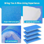 10 Pack Airbrush Spray Booth Filter Replacement Air Filter Airbrush Paint Booth Exhaust Filters Accessories Fits for Master, Paasche, Sky Enterprise, Airhobby(16" x 7" x 0.5")