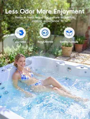 SHAPON 5lb Non-Chlorine Hot Tub Shock, Spa Oxidizer for Clear Water