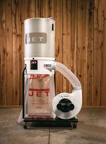 JET Vortex Cone Dust Collector with 2-Micron Canister Filter, 1-1/2 HP, 115/230V 1Ph (DC-1100VX-CK)
