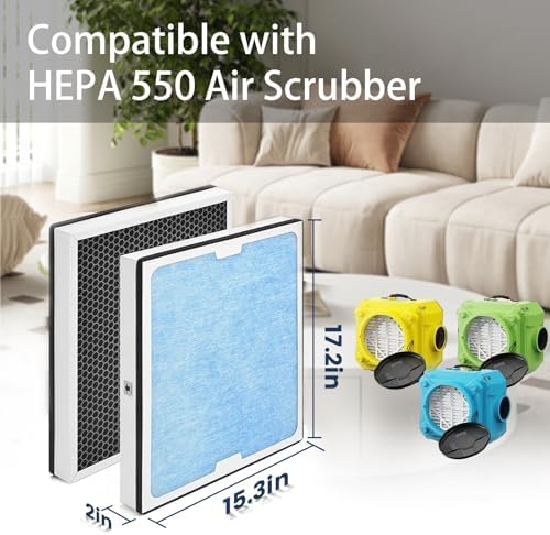 HEPA Filter Replacement for AlorAir CleanShield HEPA 550 Air Scrubber