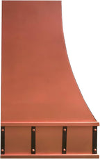 CT Copper Tailor Sloped Copper Vent Hood Island Mount, 1260 CFM Exhaust Fan - Image 4