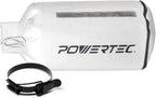 POWERTEC Dust Collector Bag w/ 5" Band Clamp Kit, 1 Micron Dust Bag & 4-3/4" to by POWERTEC