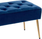 DUHOME Button-Tufted Ottoman Bench, Upholstered Bedroom Benches Velvet Footrest - Image 6