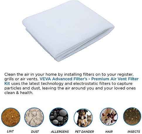 Merv 13 Filter Material, Air Filters for Stops Dust and Pet Dander as Small as 0.3 Microns (16 Ft²)