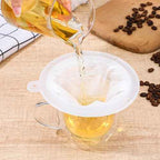 4 Pieces 200 Mesh Strainer, Nylon Funnel Filter for Cooking Oil, Milk, Juice, Wine, Cheese & Coffee, 5 Inch Funnel with Fine Mesh Strainer for Grease And Reuse Oil, Durable Nylon