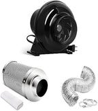 iPower 4 Inch 230 CFM Inline Fan Circulation Vent Blower, Air Carbon Filter by iPower