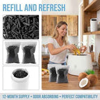 Odor Absorbing Activated Charcoal Filter Refills 2-Pack(2 Lbs/930g)