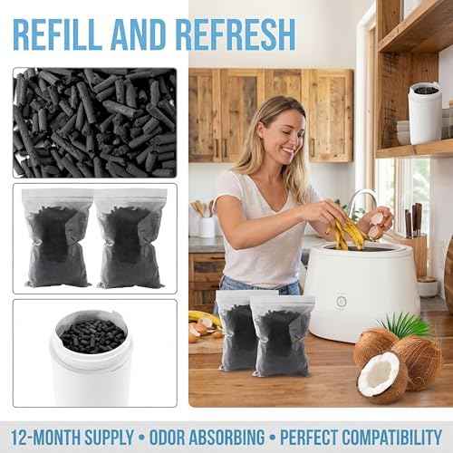 Odor Absorbing Activated Charcoal Filter Refills 2-Pack(2 Lbs/930g)
