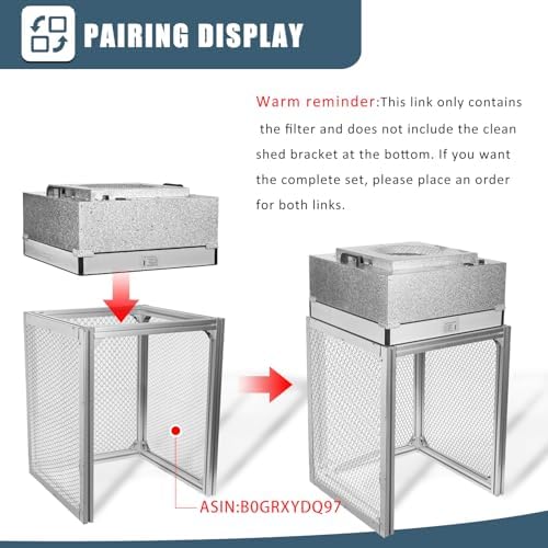HEPA H14 Filtration Laminar Flow Hood（Include HEPA Filter）,FFU,Updated Fan Filter Unit, Laminar Air Flow Hood (22.6”x22.6”110V), 100/ISO Class 5 Cleanliness, for laboratories/clean rooms/Mushroom Room - Field & Pure