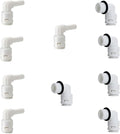 1/4" Inch Male Thread to Tube connector & 1/4" Stem elbow, NSF Certified by ESHIONG