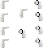 1/4" Inch Male Thread to Tube connector & 1/4" Stem elbow, NSF Certified by ESHIONG