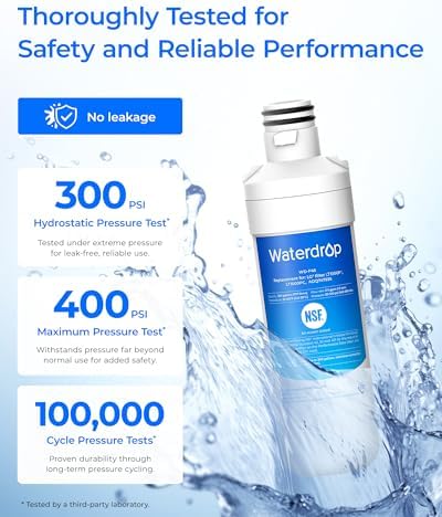 Waterdrop ADQ747935 Refrigerator Water Filter and Air Filter, 3 Combo - Field & Pure