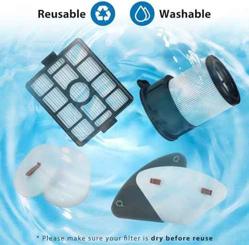 Replacement for Shark IP3251, IP3251C, IP3253, 2 PACK Auto-empty Dock Hepa Filter + 4 PACK Pre-motor Filter Assembly & 2 PACK Handheld Vacuum Post-motor Filter+ 4 PACK Pre-moter Filters