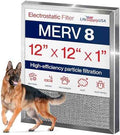 12x12x1 Electrostatic Air Filter, MERV 8, Washable, Reusable Furnace AC/HVAC Filter, Energy Saving, Easy to Clean, Long-Lasting by LifeSupplyUSA