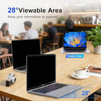 2Pack Magnetic 14 Inch Laptop Privacy Screen 16:9 Aspect Ratio, Removable Anti-Blue/Glare Protector Film, Anti Spy Desktop Security Private Filter 14in - Field & Pure
