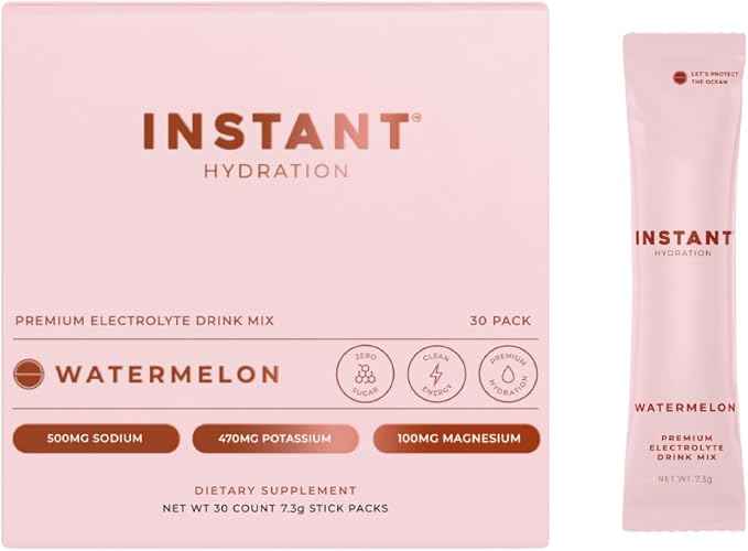 Instant Hydration Electrolytes Powder Packets