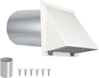 4Inch Dryer Vent Cover Outside, Exterior Vent Cover Dryer Wall Vent Exhaust by JYINCPED