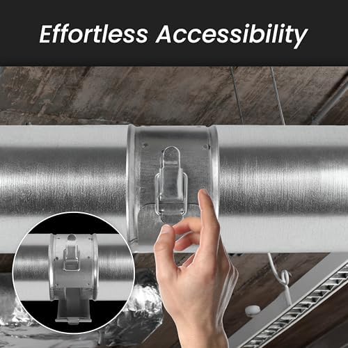 4" Inch Inline Round Duct Filter - G4 Class Filter with Mesh Screen
