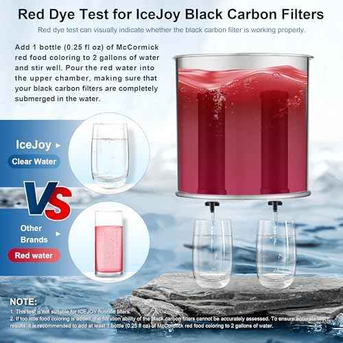 IceJoy Ultra-Filtration Gravity Water Filter System, Stainless Steel