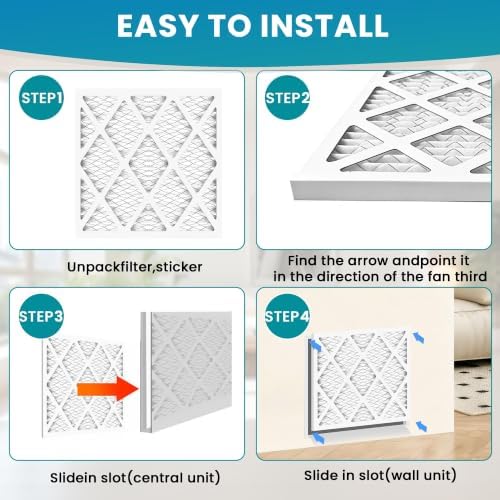 (6 Pack) 10x20x1 Air Filter, MPR 1900 & FPR 10, MERV 13 Pleated Air