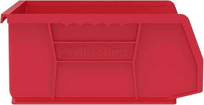 Akro-Mils 30255 AkroBins Plastic Storage Bins, Space-Saving Stackable Bins