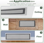 YOKIVE 10 Pcs Magnetic Floor Vent Covers, Floor Register Cover PVC