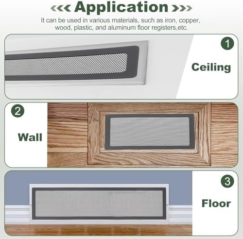 YOKIVE 10 Pcs Magnetic Floor Vent Covers, Floor Register Cover PVC
