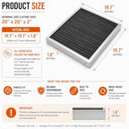 Washable Electrostatic Furnace Air Filter, (MERV 5, 20" x 25" x 2") Reusable HVAC AC Filter with Aluminum Frame & Metal Mesh - Field & Pure