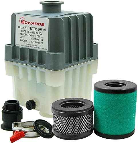 Edwards EMF20 Oil Mist Filter, KF25 Ports, for RV12, E1M18, E2M18 Vacuum Pumps, A462-29-000