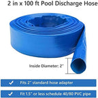 Eastrans 2" x 100 FT Heavy Duty Pool Backwash Hose, Reinforced PVC Lay Flat - Image 4