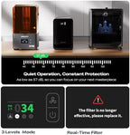 Creality Air Purifier for 3D Printer, Smoke Purifier with 360°All-Round Purification 250m³/h Turbo Airflow Real-Time PM2.5 Display-FDM 3D Printer Version